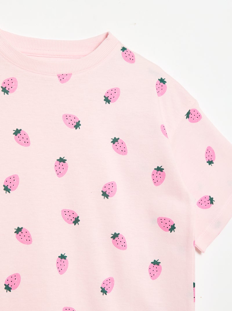 Completo pigiama corto - 2 pezzi Rosa - Kiabi
