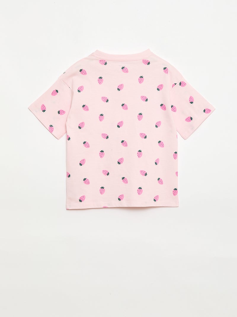 Completo pigiama corto - 2 pezzi Rosa - Kiabi