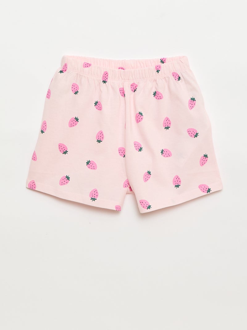 Completo pigiama corto - 2 pezzi Rosa - Kiabi