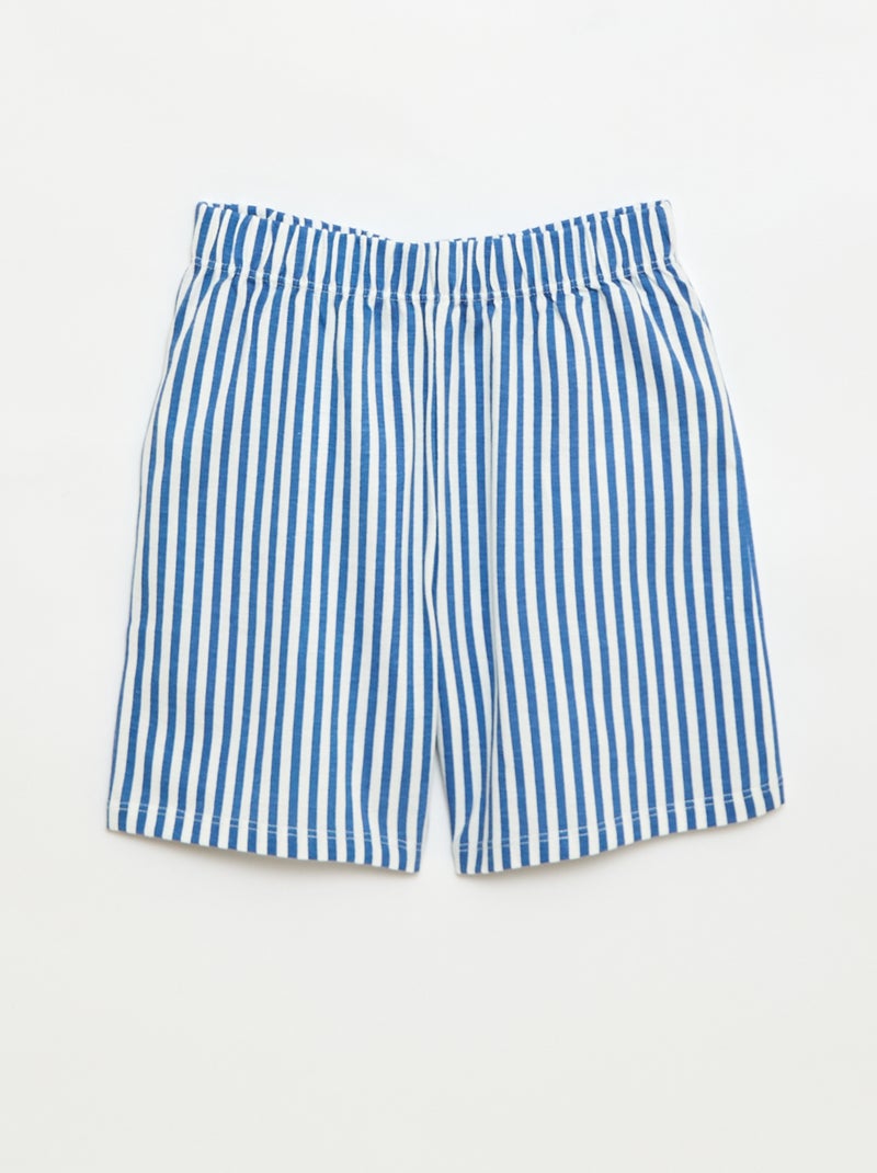 Completo pigiama corto 2 pezzi: T-shirt + pantaloncini Bianco - Kiabi