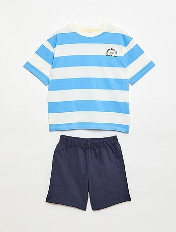 Completo pigiama corto 2 pezzi: T-shirt + pantaloncini