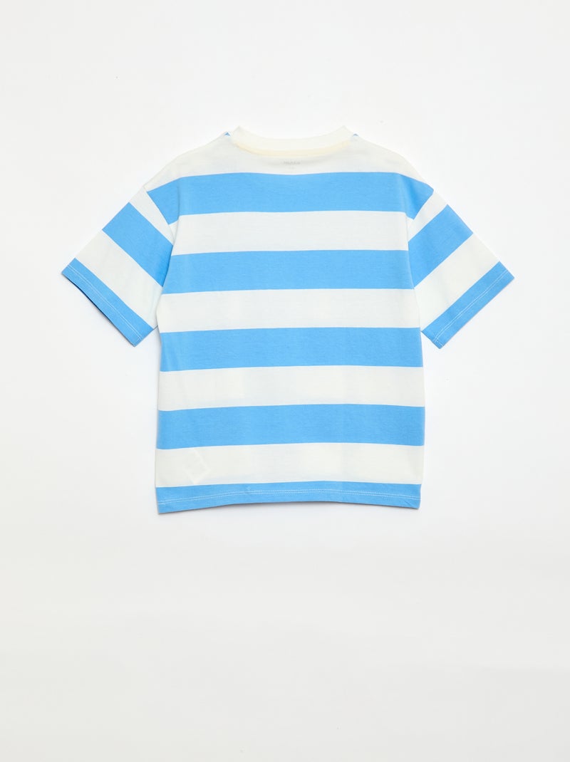 Completo pigiama corto 2 pezzi T-shirt + pantaloncino Blu - Kiabi