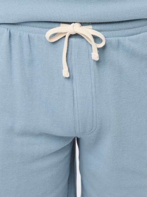 Completo pigiama corto a nido d'ape - 2 pezzi - Kiabi