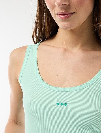 Completo pigiama corto a quadretti - 2 pezzi