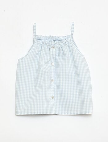 Completo pigiama corto a quadretti Vichy - 2 pezzi