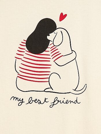 Completo pigiama corto 'Agathe Sorlet x Kiabi' - San Valentino