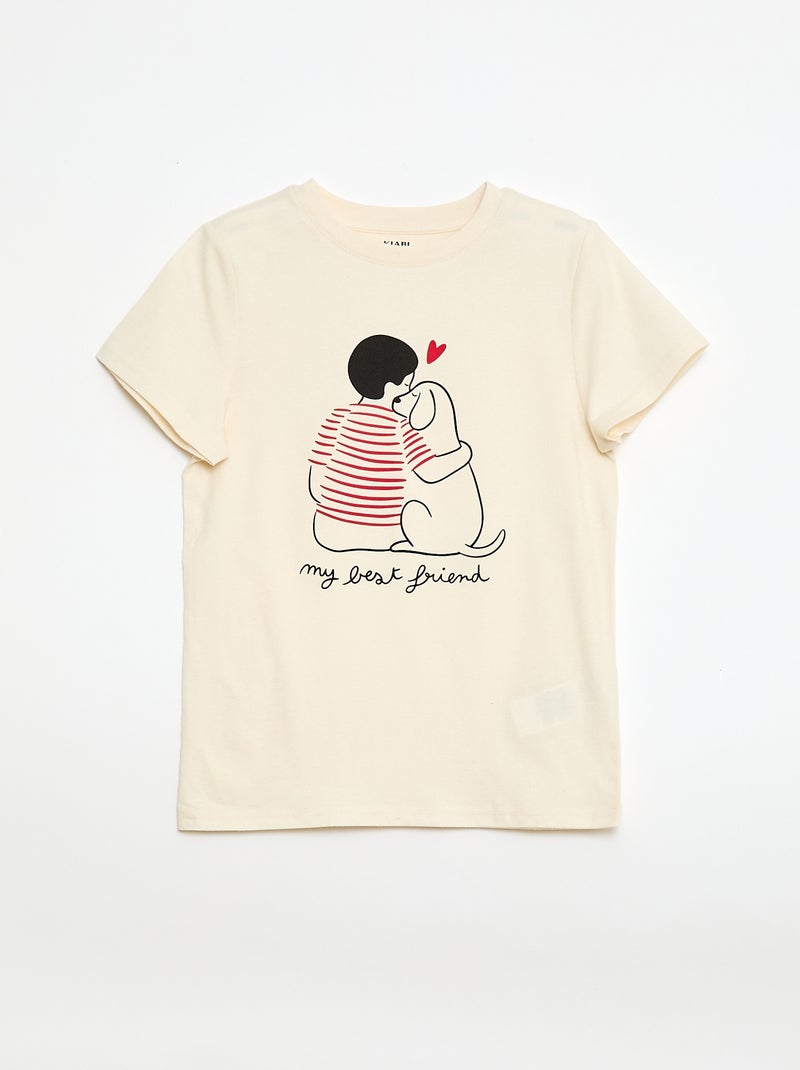 Completo pigiama corto 'Agathe Sorlet x Kiabi' - San Valentino Bianco - Kiabi