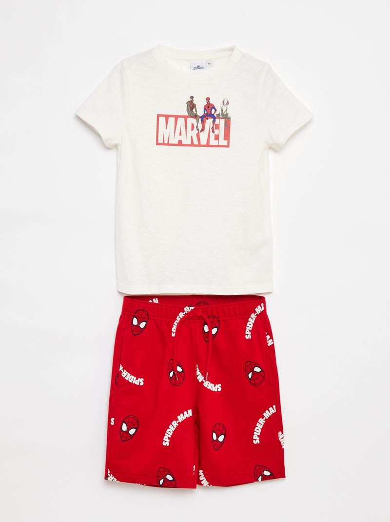 Completo pigiama corto 'Avengers' - 2 pezzi BIANCO - Kiabi