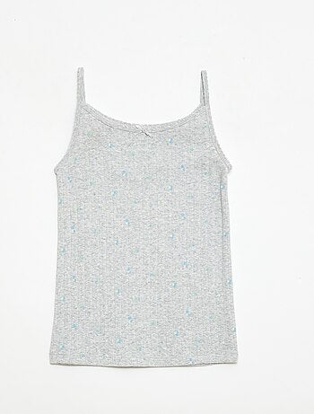 Completo pigiama corto canotta + shorts a fantasia - 2 pezzi