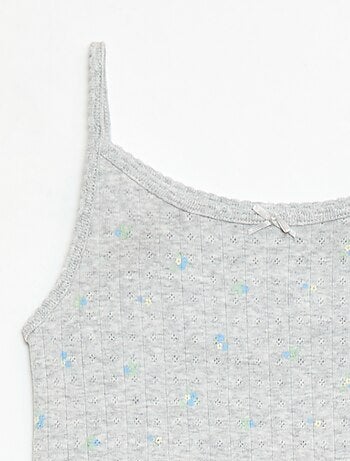 Completo pigiama corto canotta + shorts a fantasia - 2 pezzi