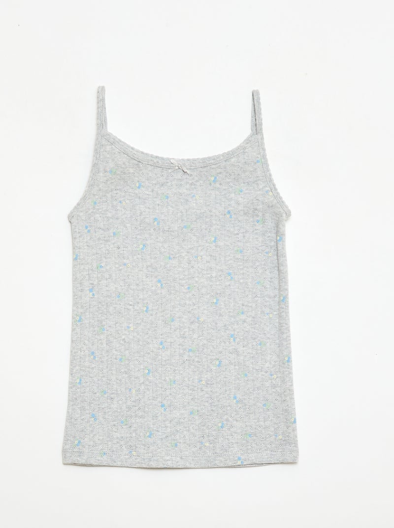 Completo pigiama corto canotta + shorts a fantasia - 2 pezzi Grigio - Kiabi
