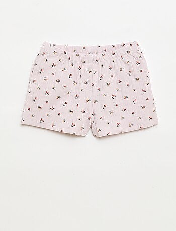 Completo pigiama corto canotta + shorts a fantasia - 2 pezzi