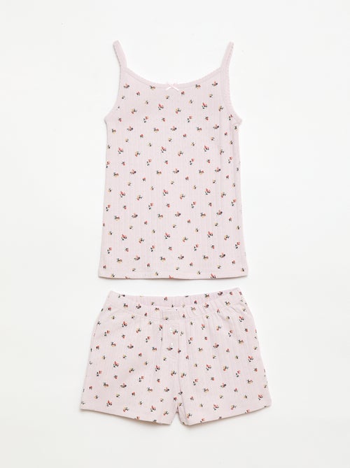 Completo pigiama corto canotta + shorts a fantasia - 2 pezzi - Kiabi