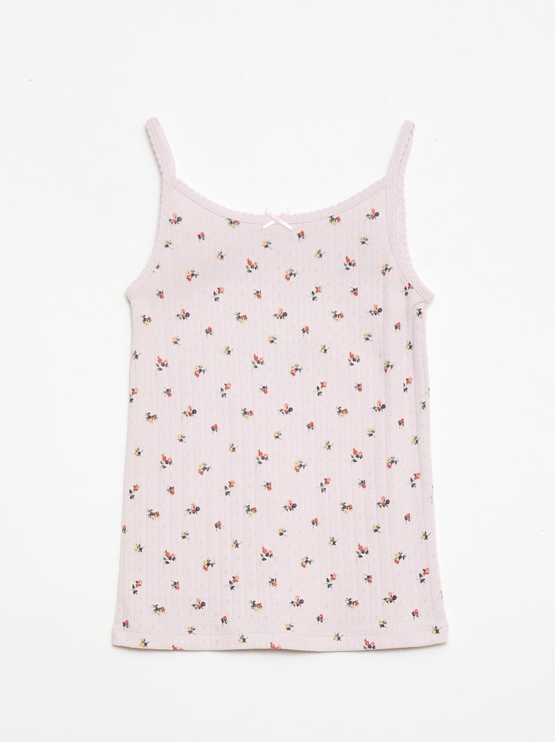 Completo pigiama corto canotta + shorts a fantasia - 2 pezzi Viola - Kiabi