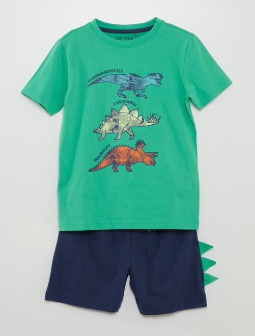 Completo pigiama corto 'Dinosauri' - 2 pezzi - Kiabi