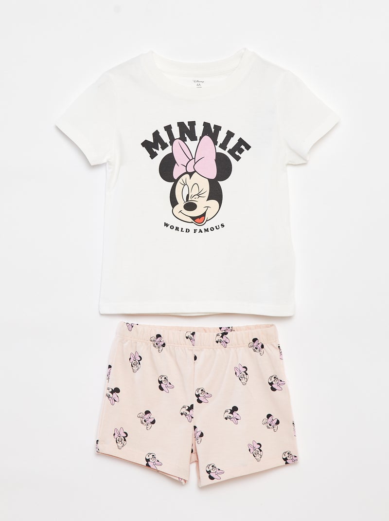 Completo pigiama corto 'Disney' ROSA - Kiabi