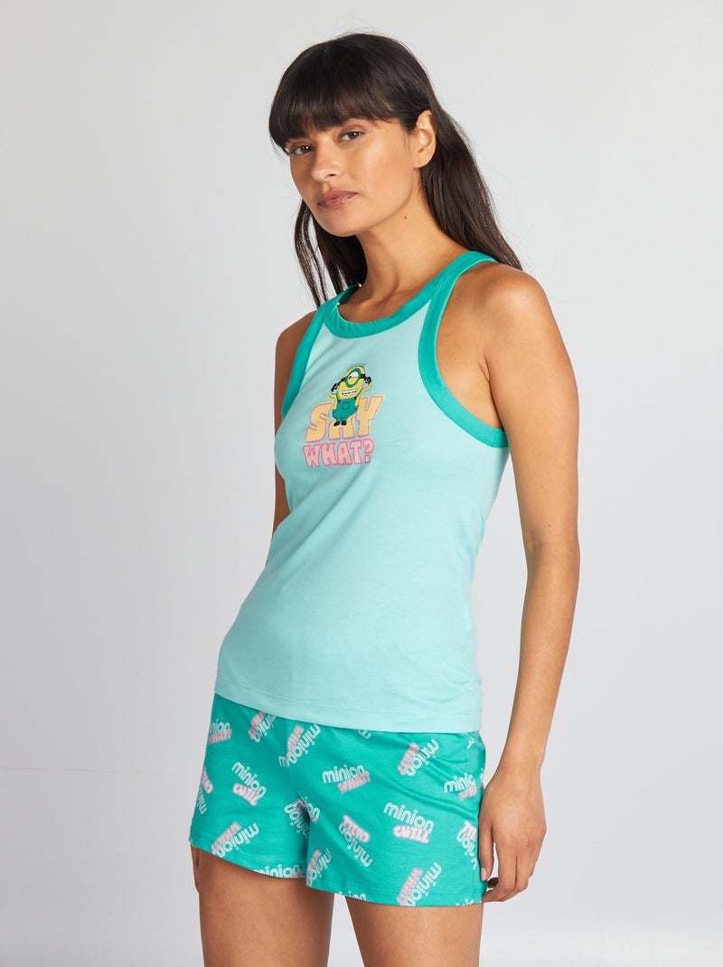 Pigiamino Estivo Minions Per Bambini - Set Corto In Cotone, Ideale Per L'Estate - Foto 2