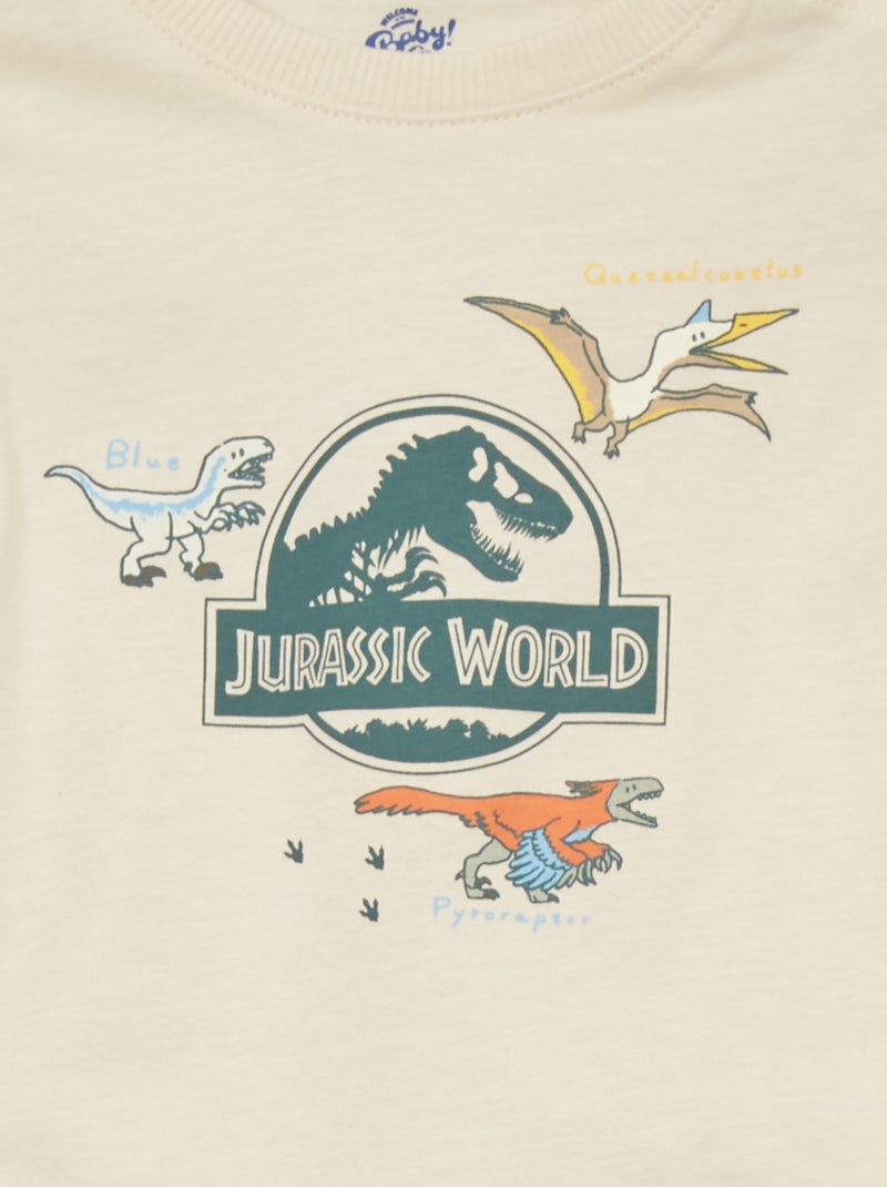 Completo pigiama corto 'Jurassic World' - 2 pezzi BIANCO - Kiabi