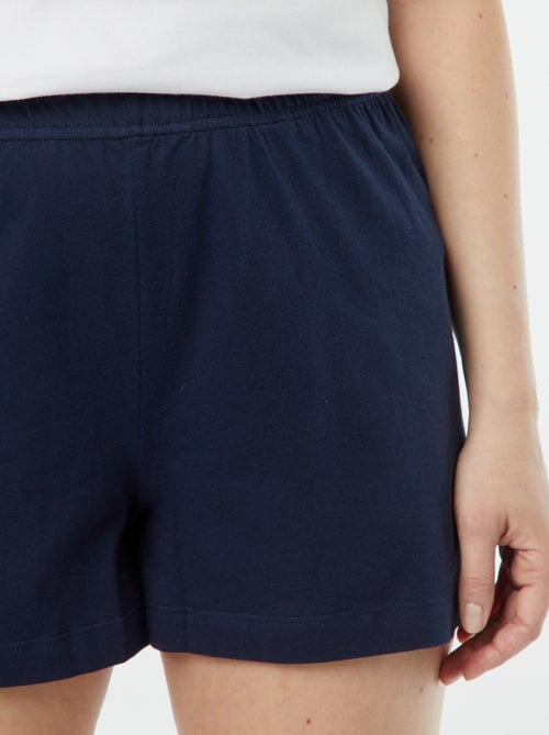 Completo pigiama corto 'Monsieur Madame' - 2 pezzi - Kiabi