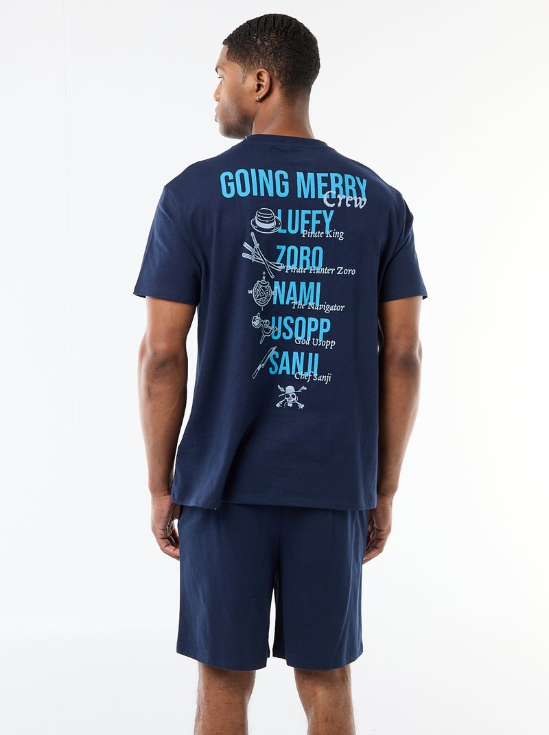 Completo pigiama corto 'One piece' - 2 pezzi Blu - Kiabi