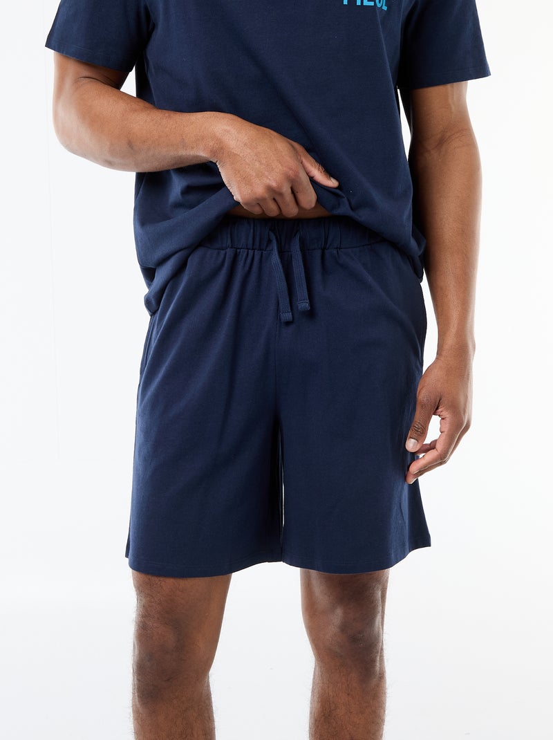 Completo pigiama corto 'One piece' - 2 pezzi Blu - Kiabi