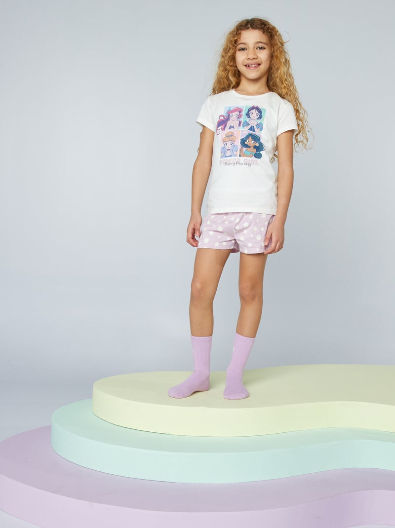 Completo pigiama corto 'Principesse' 'Disney' BIANCO - Kiabi