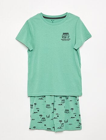 Completo pigiama corto short + t-shirt - 2 pezzi
