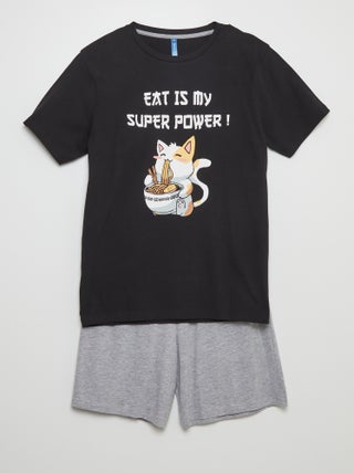 Completo pigiama corto shorts + t-shirt - 2 pezzi