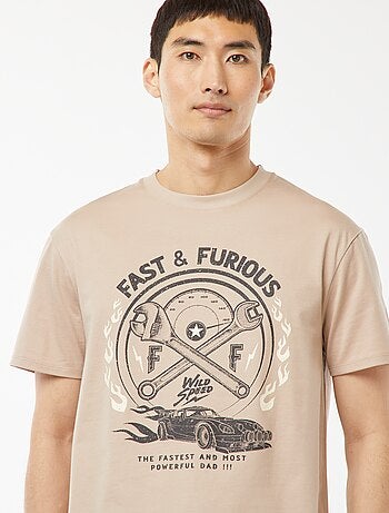 Completo pigiama corto shorts + t-shirt 'Fast and Furious' - 2 pezzi