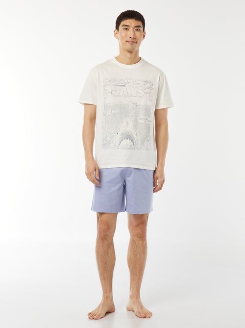 Completo pigiama corto shorts + t-shirt 'Lo Squalo' -  2 pezzi - Kiabi