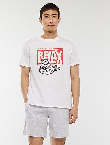 Completo pigiama corto shorts + t-shirt 'Fast and Furious' - 2 pezzi