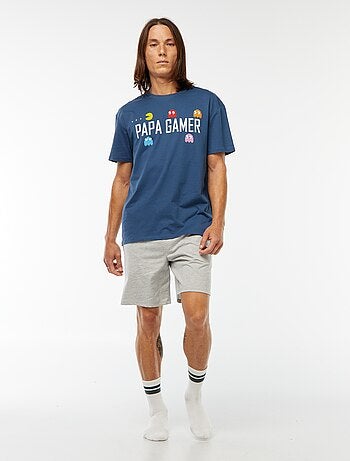 Completo pigiama corto shorts + t-shirt 'PAC-MAN'