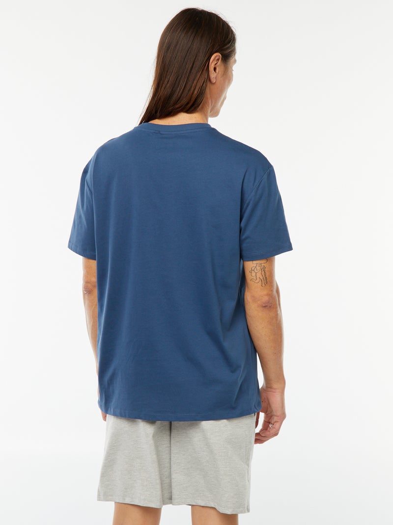 Completo pigiama corto shorts + t-shirt 'PAC-MAN' BLU - Kiabi