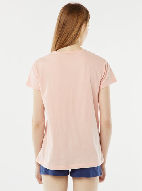 Completo pigiama corto shorts + t-shirt stampata - 2 pezzi - Kiabi