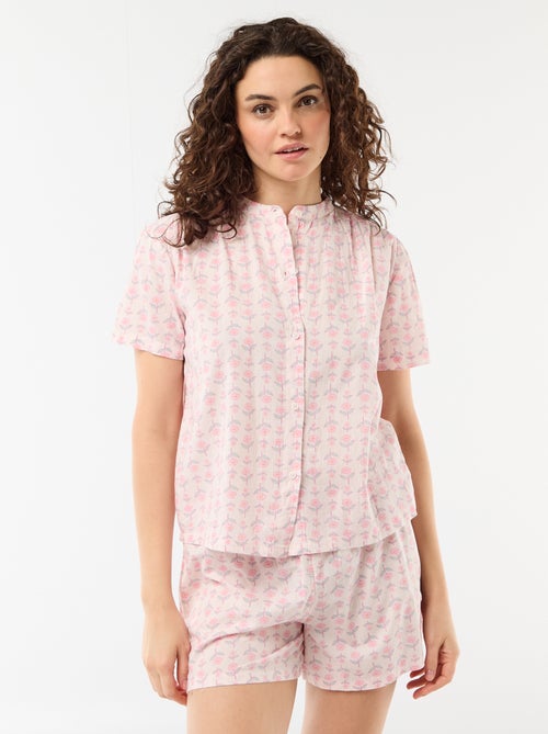 Completo pigiama corto stampato - 2 pezzi - Kiabi