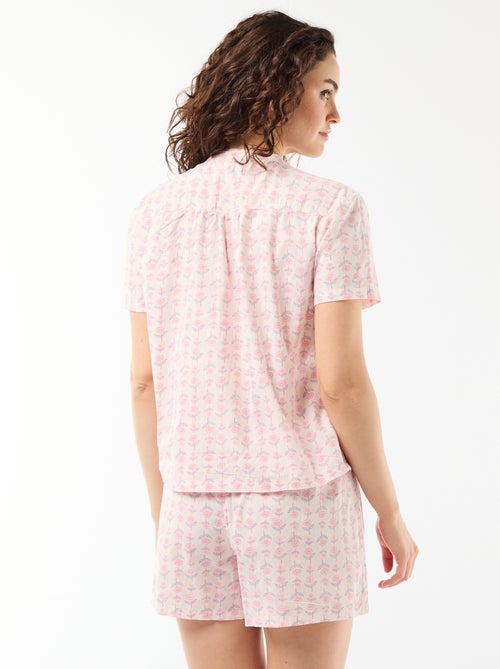 Completo pigiama corto stampato - 2 pezzi - Kiabi