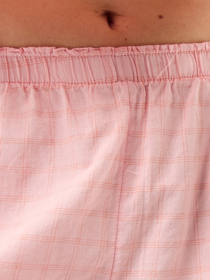 Completo pigiama corto stampato - 2 pezzi Rosa - Kiabi