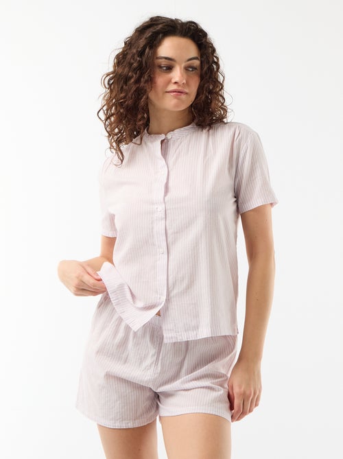 Completo pigiama corto stampato - 2 pezzi - Kiabi