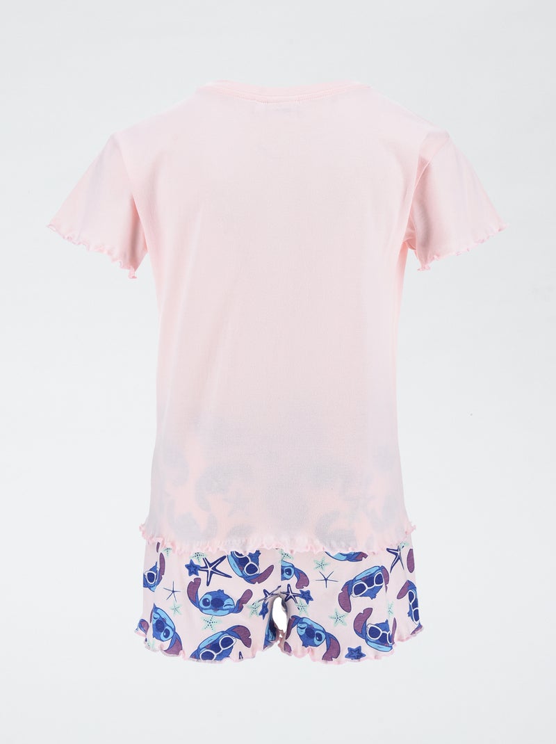 Completo pigiama corto 'Stitch' - 2 pezzi ROSA - Kiabi