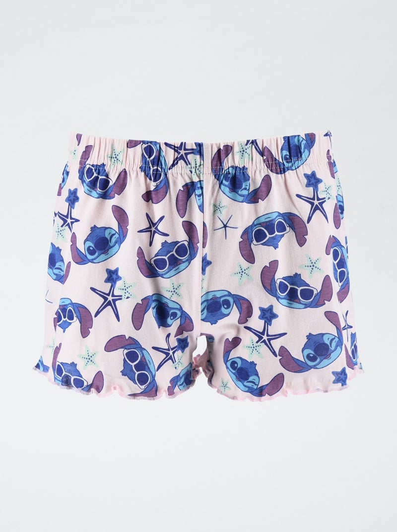 Completo pigiama corto 'Stitch' - 2 pezzi ROSA - Kiabi