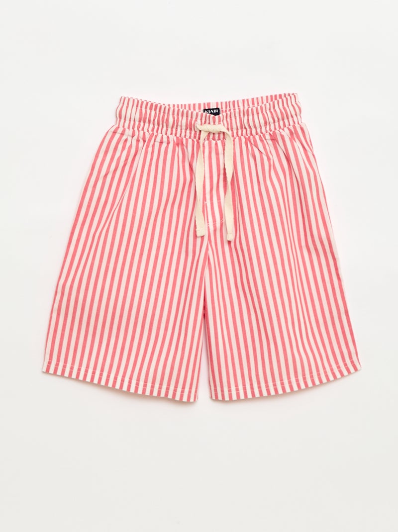 Completo pigiama corto t-shirt + pantaloncini - 2 pezzi Bianco - Kiabi