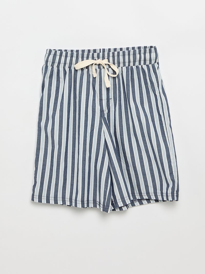 Completo pigiama corto t-shirt + pantaloncini - 2 pezzi Blu - Kiabi