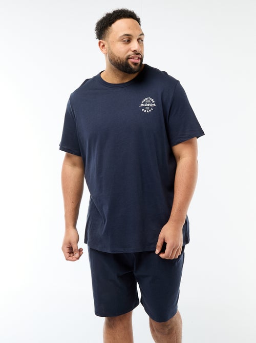 Completo pigiama corto t-shirt + pantaloncini - 2 pezzi - Kiabi