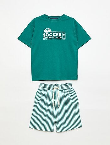 Completo pigiama corto t-shirt + pantaloncini - 2 pezzi