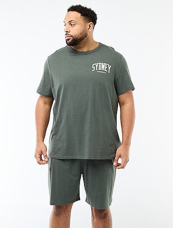 Completo pigiama corto t-shirt + pantaloncini - 2 pezzi