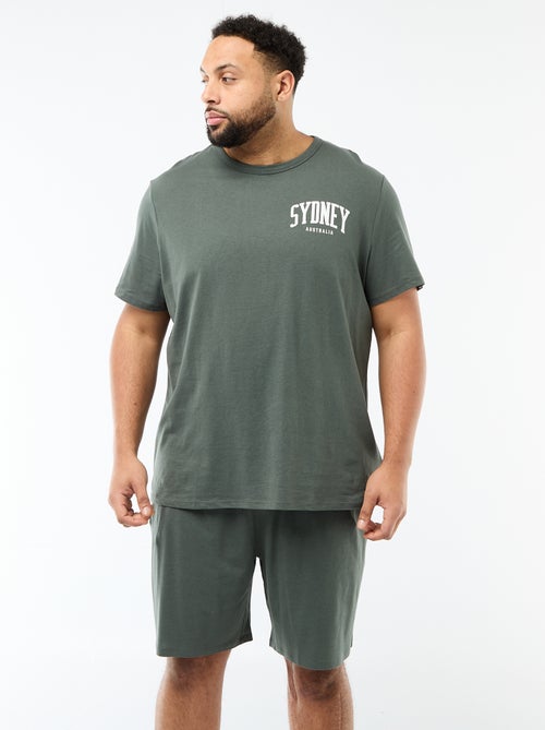 Completo pigiama corto t-shirt + pantaloncini - 2 pezzi - Kiabi