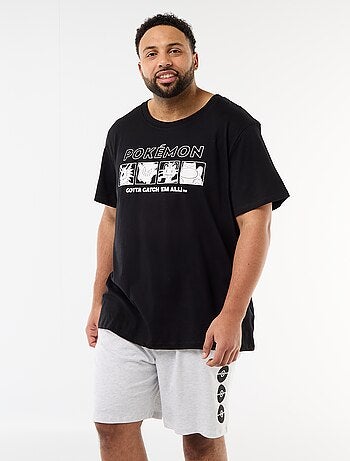 Completo pigiama corto t-shirt + pantaloncini 'Pikachu' 'Pokémon' - 2 pezzi