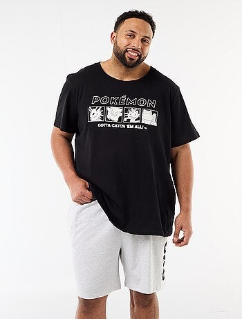 Completo pigiama corto t-shirt + pantaloncini 'Pikachu' 'Pokémon' - 2 pezzi