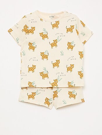 Completo pigiama corto t-shirt + short - 2 pezzi