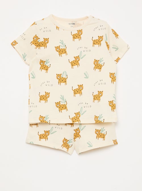Completo pigiama corto t-shirt + short - 2 pezzi - Kiabi